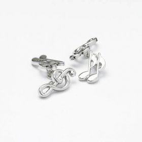 Cufflinks - Musical Notes on Chain